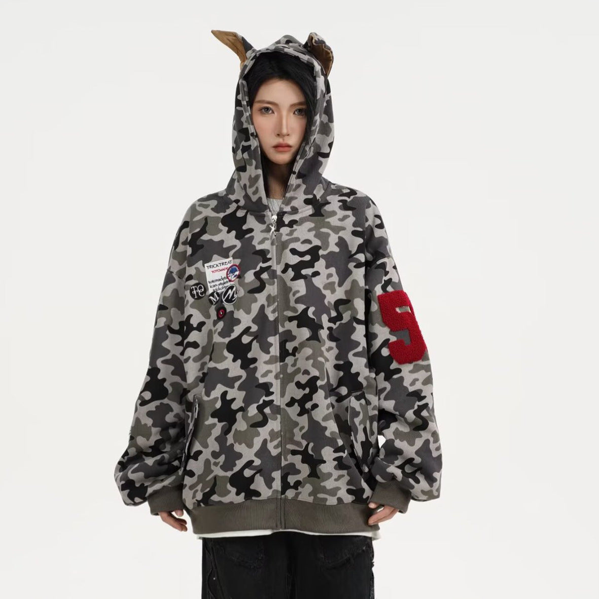 American Style Heavy Hooded Sweatshirt Men's Top Jacket