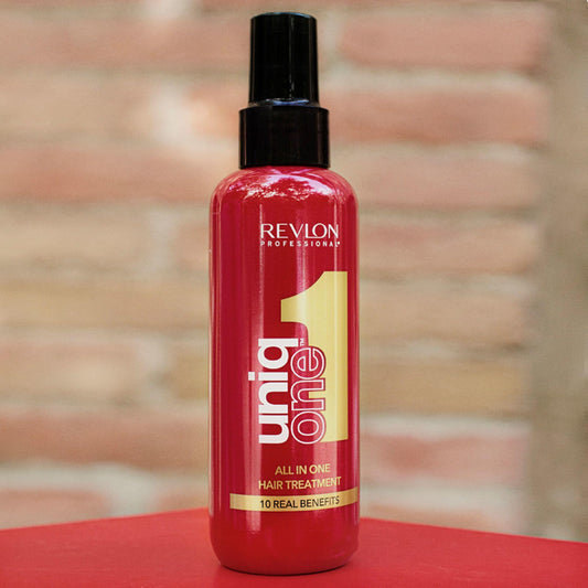 Revlon Professional UniqOne UniqOne UniqOne Thermal Hair Protector, fuktgivande leave-in hårspray, klassisk doft - 150 ml