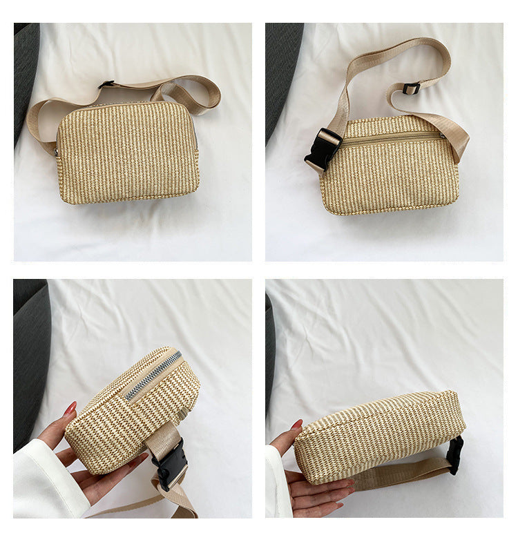 Women's Simple And Lightweight Solid Color Waist Bag