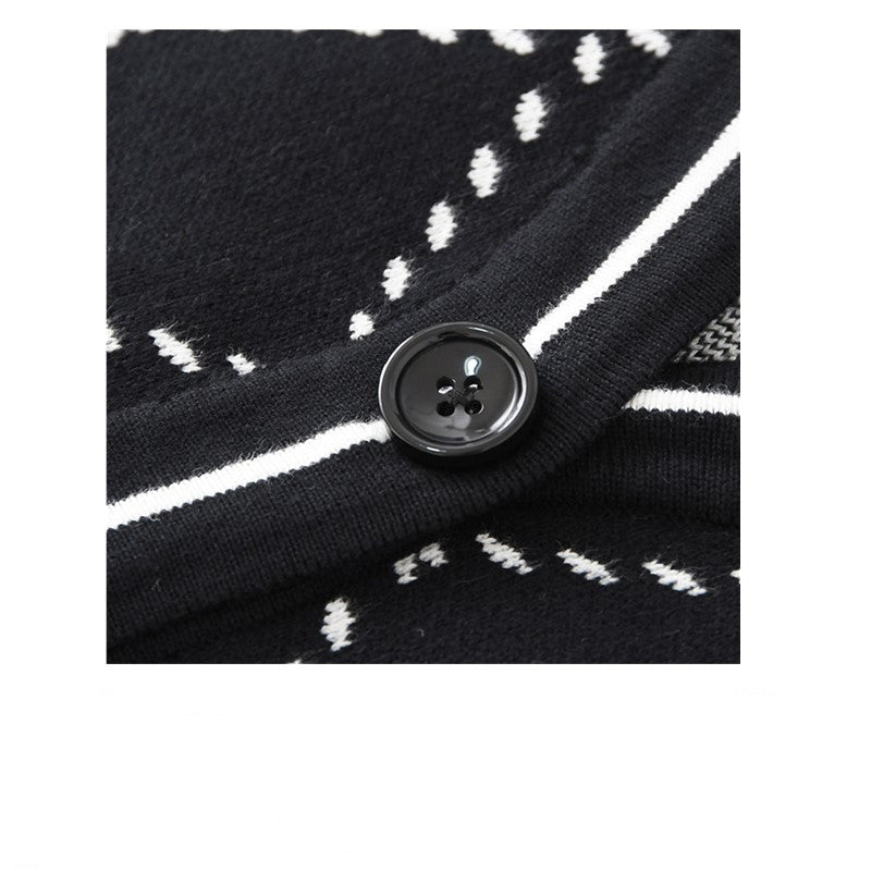 Women's Loose Layered Diamond Knitted Vest