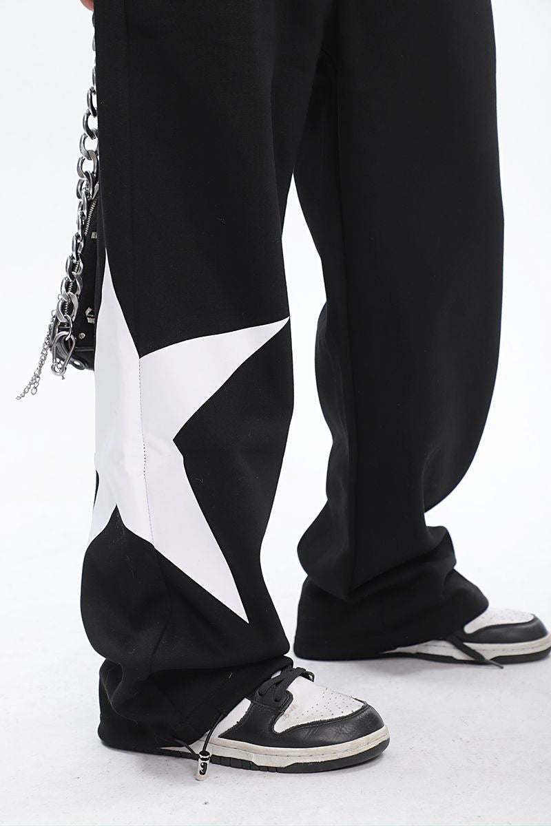 American Retro High Street Hiphop Hip Hop Print Track Sweatpants