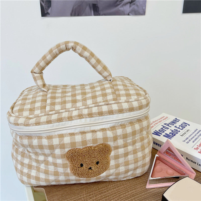 Cute Cartoon Bear Cosmetic Bag