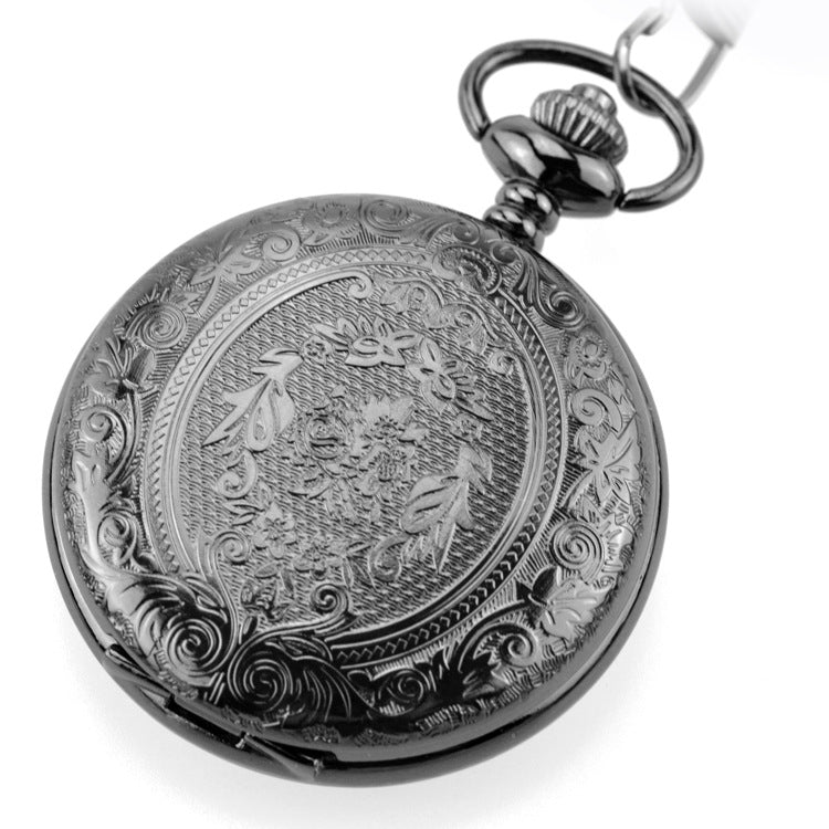 Women's Retro Fashion Flip Hollow Pocket Watch
