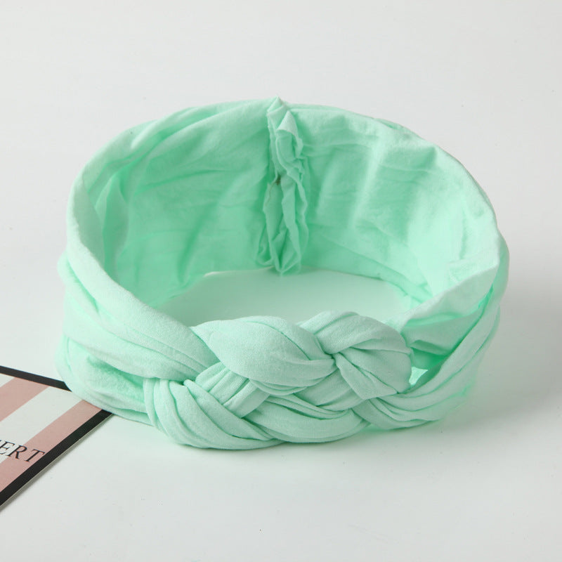 Nylon Headband Cross Chinese Knot Baby Hair Band