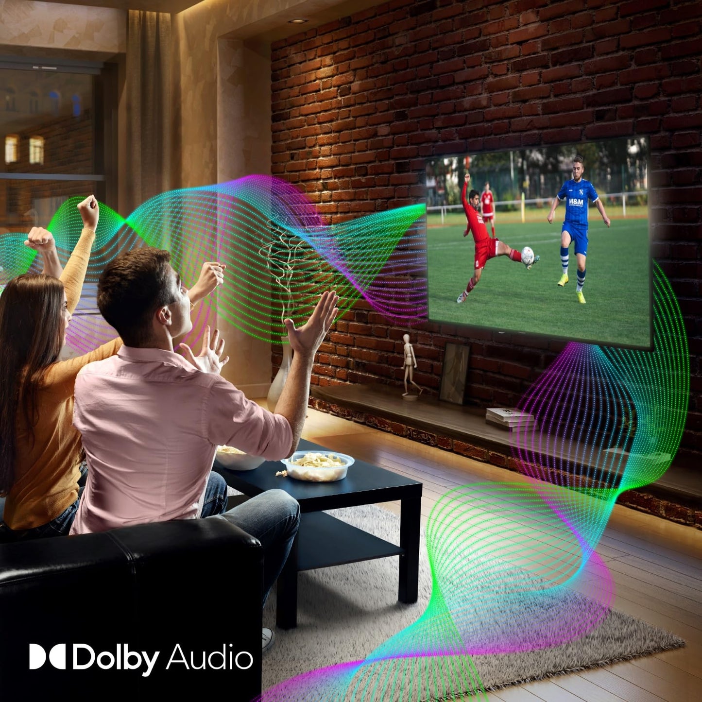 THOMSON 32 Tum (80 cm) LED HD Smart Android TV, Google Assistant, Wi-Fi, Dolby Digital, Bluetooth, Triple-Tuner (Kabel/Satellit/Antenn), HDMI, CI+, A+ Panel - 32HA2S13