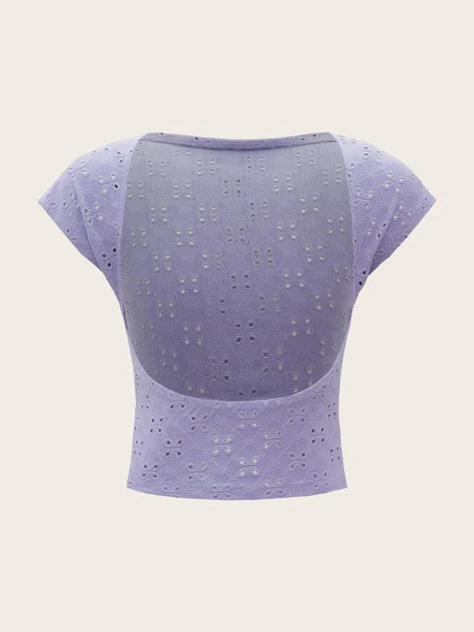 Spring Sweet And Spicy Pure Desire T-shirt Design Sense Sexy Slim-fit Short