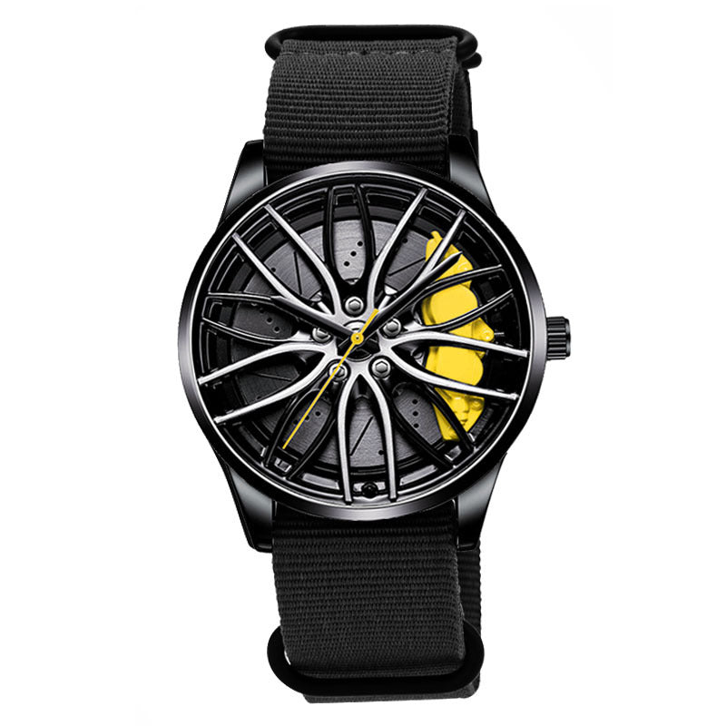 Nylon Wheel Hubs Creative Quartz Watch Men's Watch