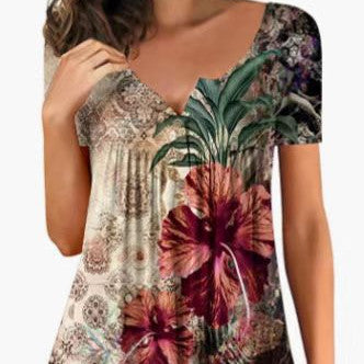 Women's Printed 3D Summer T-shirt