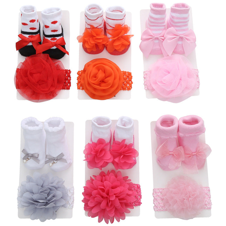 New Striped Solid Color Lace European And American Baby Socks