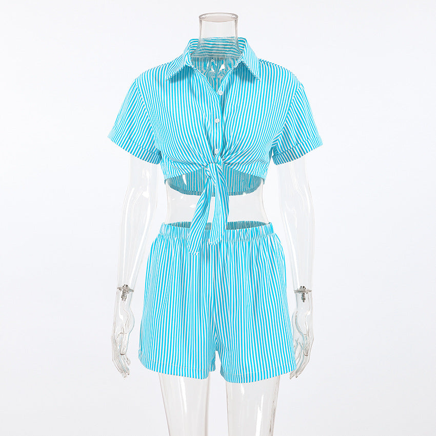 Fashionable Breathable Lightweight Loose-fitting Womens Two-piece Pajama Set