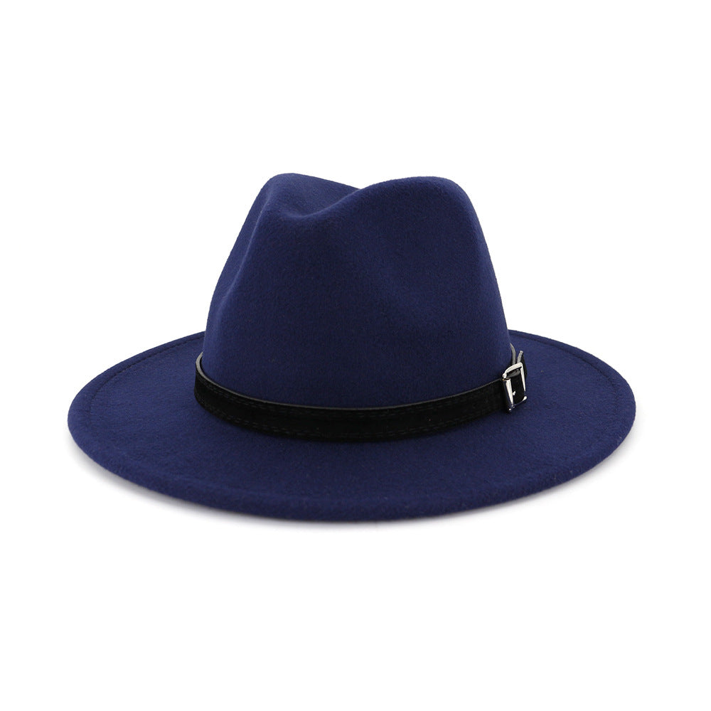 Women's Autumn And Winter Classic Jazz Hat Woolen Hat