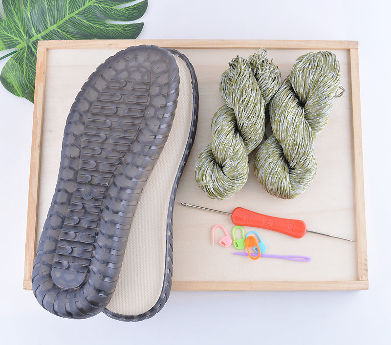 Handwoven Summer Cool Hollow Thread Water Grass Flower Bean Shoes