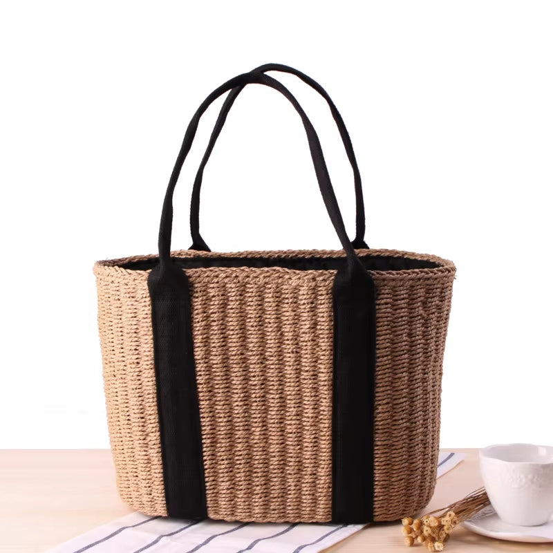 Rattan Women's Handbags - Woven Shoulder Bags for Summer Beach - Large Capacity Tote - Bali-Inspired Straw Purses 2021