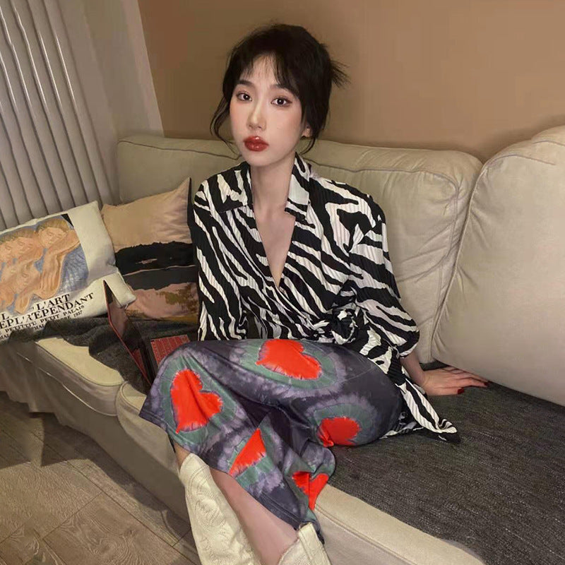 Love Printed Casual Bag Buttocks Half Body Low Waist Long Skirt