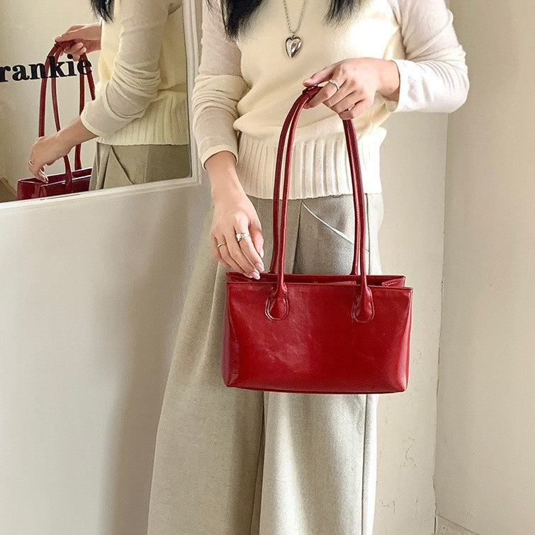 Vintage Large-capacity Womens Shoulder Bag