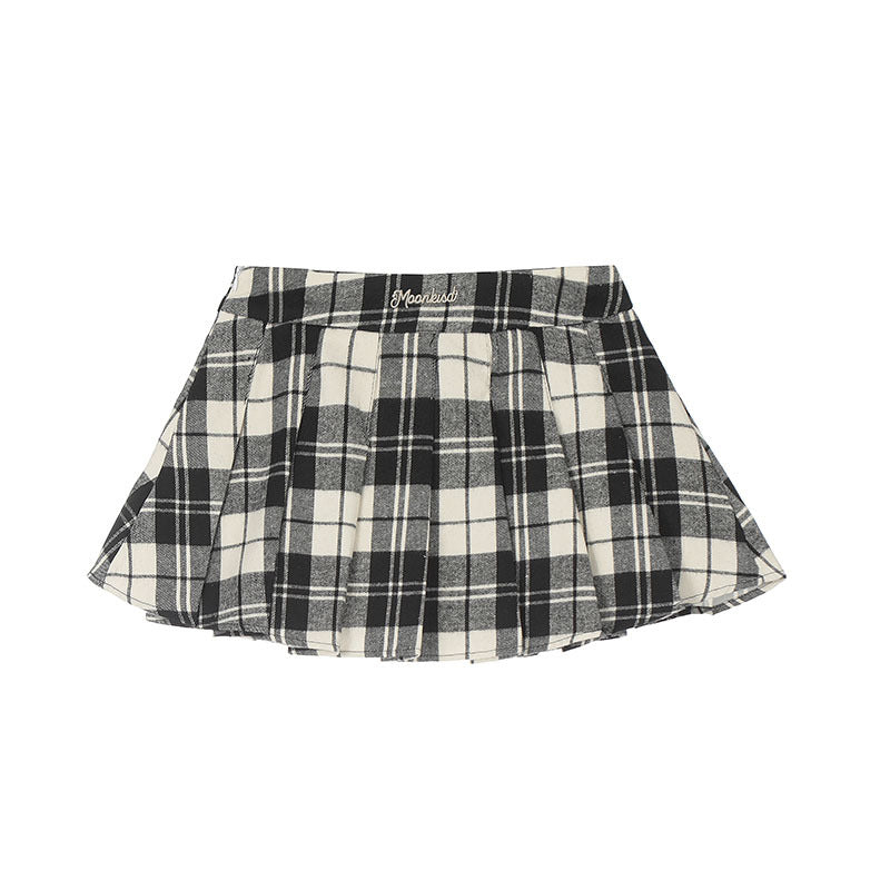 TKPA American Retro Plaid Skirt