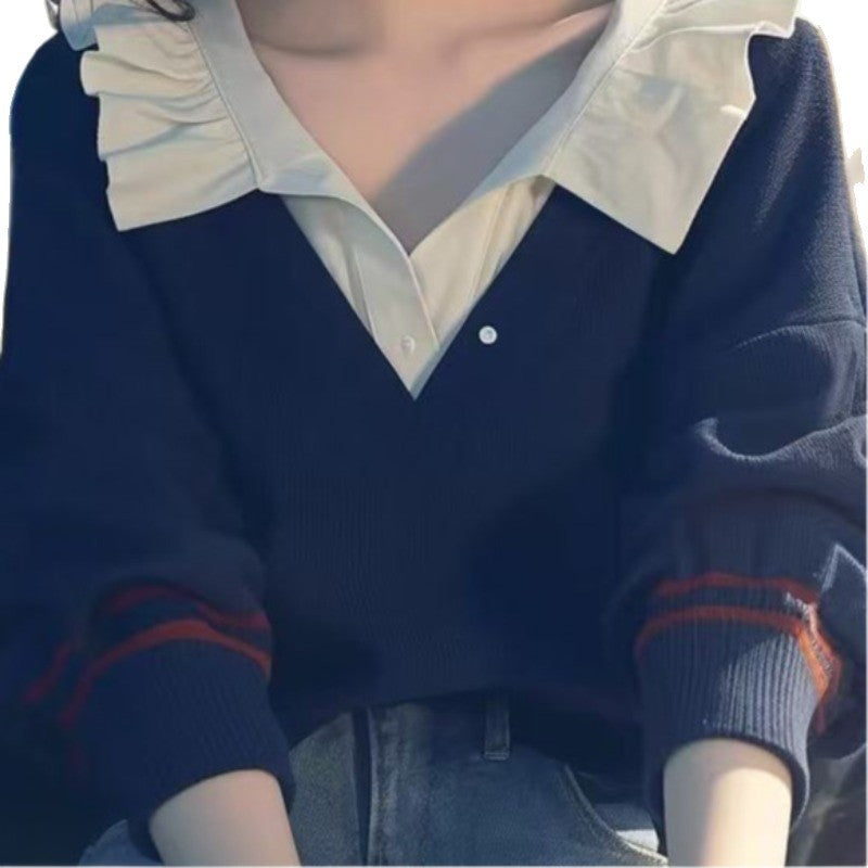 Long-sleeved Top Stylish Chic Trendy Temperament Hoodie