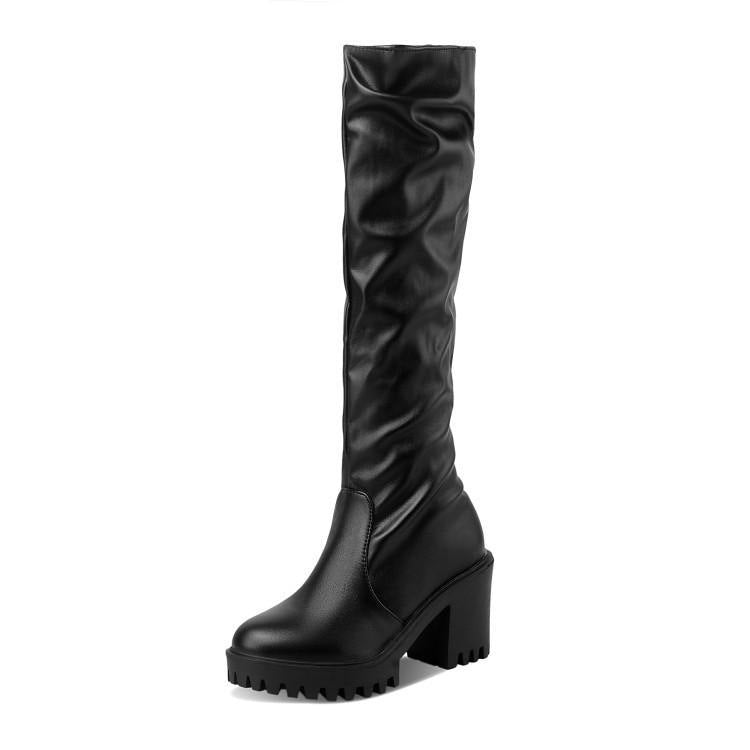 But Knee Boots Children's High-heeled Knee-length Boots