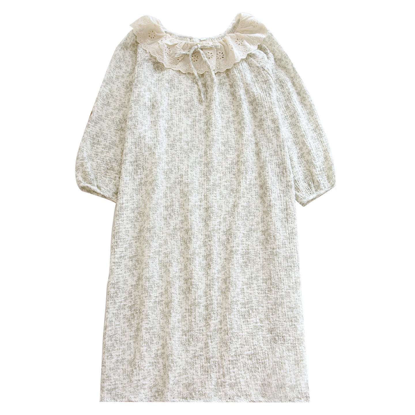 Cute Womens SpringSummer Long-Sleeve Loungewear Dress