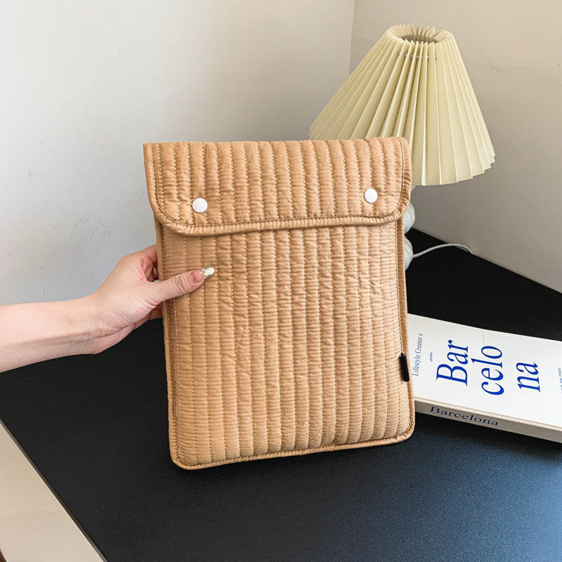 Korean Version Of Ins Envelope Embroidered Fabric Inner Liner Bag
