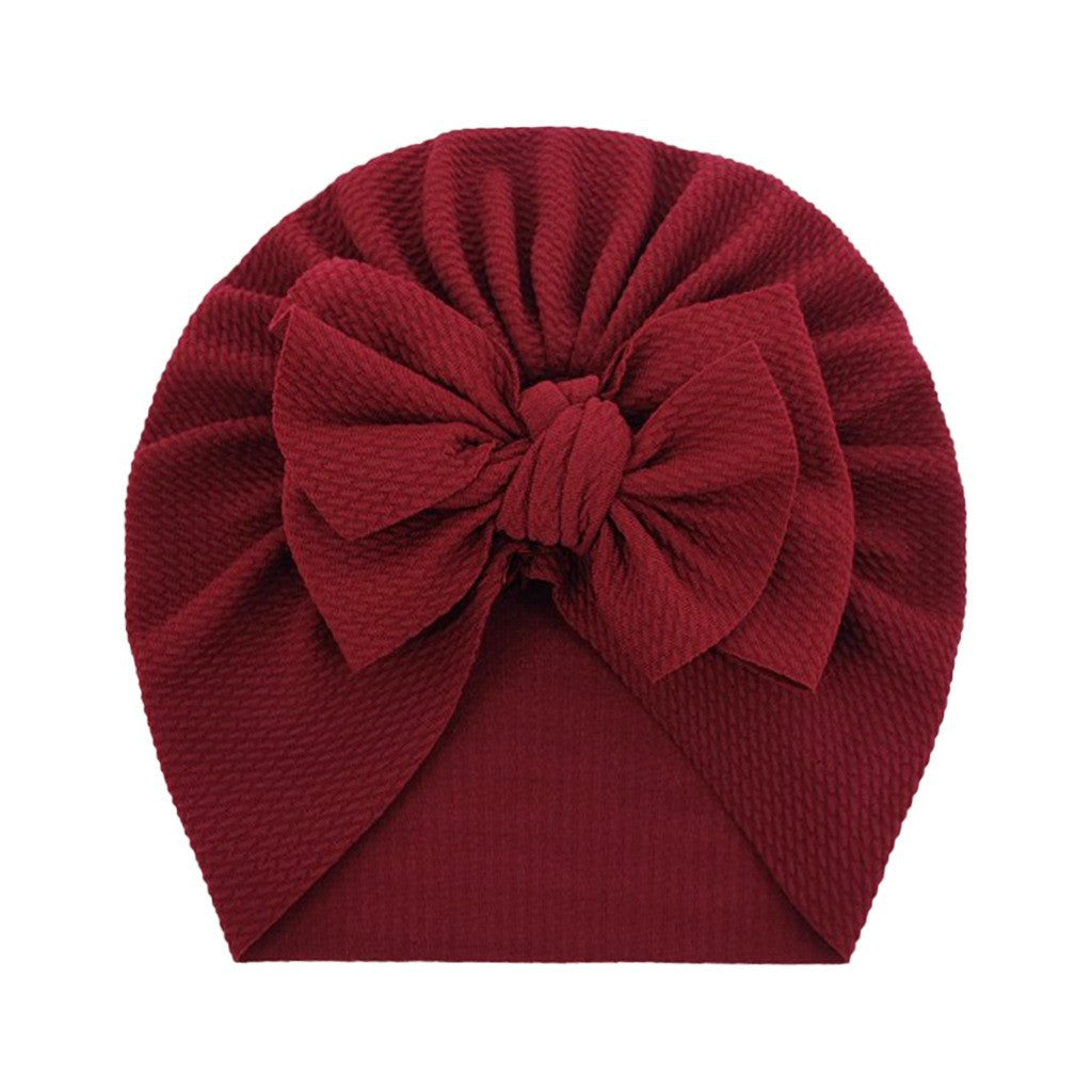 European And American Children's Cute Warm Tire Hat With Bow