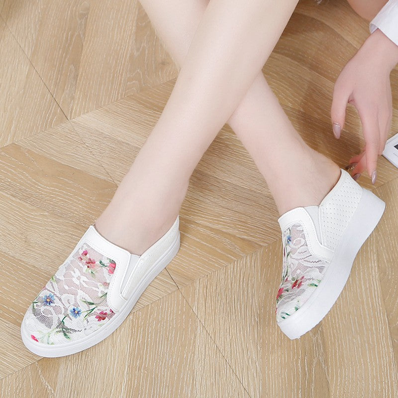 Flat Bottom Lazy Mesh Breathable Sandals