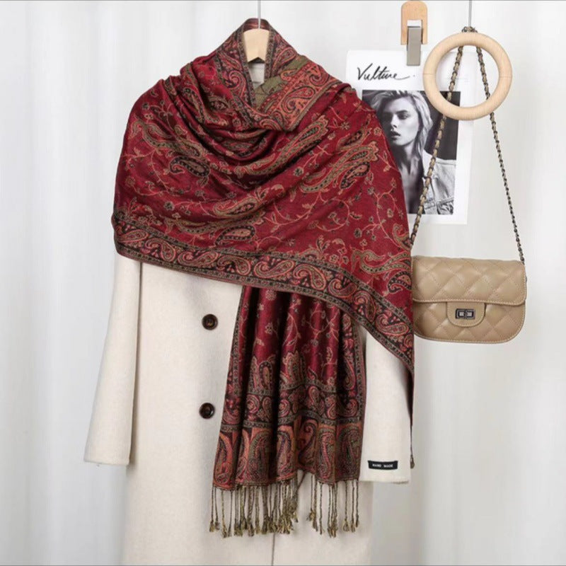 Bøhmisk Vintage Kvast Cashew Broderi Etnisk Stil Talma