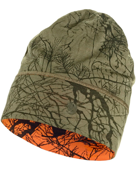 Fjallraven 87170-626-261 Lappland mössor/Lappland Mössa Unisex - Vuxen Grön Camo-Orange Multi Camo One Size