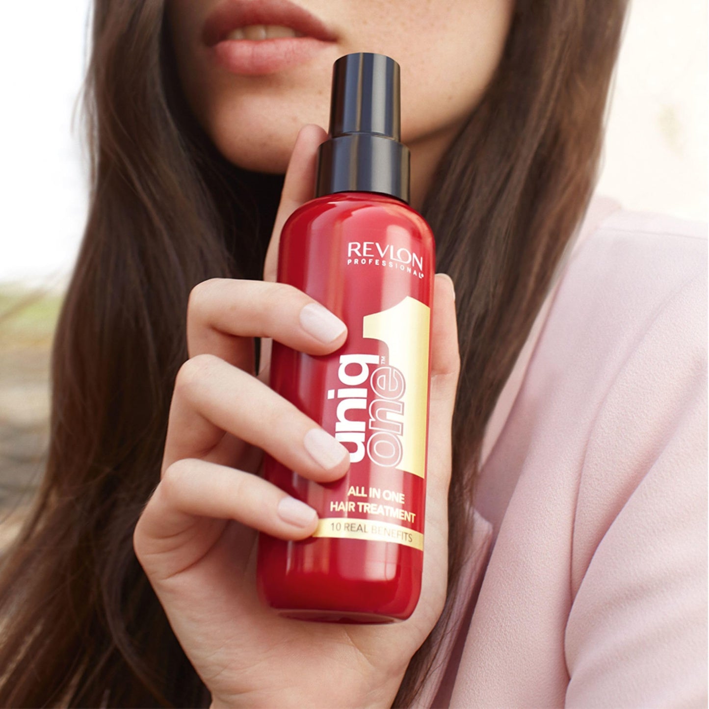 Revlon Professional UniqOne UniqOne UniqOne Thermal Hair Protector, fuktgivande leave-in hårspray, klassisk doft - 150 ml