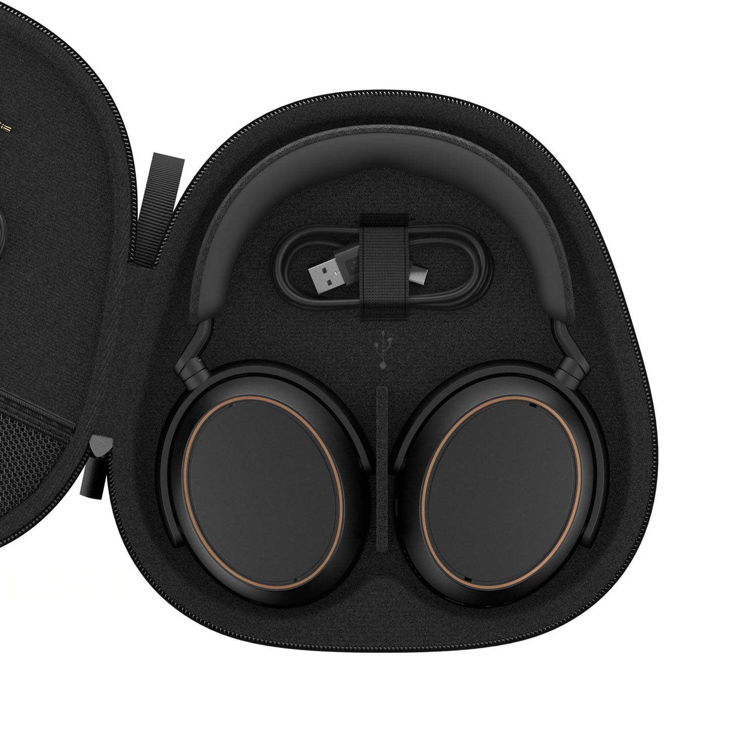 Sennheiser MOMENTUM 4 Wireless hörlurar - Bluetooth-headset för kristallklara samtal med adaptiv brusreducering, 60 timmars batteritid, anpassningsbart ljud och lättviktsdesign, svart koppar, Over Ear