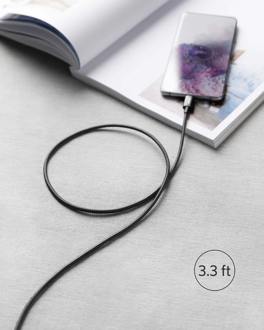 Anker USB C till USB C-kabel, 100W 333 2-pack snabbladdningskablar för iPhone 16/16Pro/16Plus/16ProMax MacBook Pro 2020, iPad Air 4/Pro 2020, Samsung Galaxy S23+/S23 och andra (0,9m+0,9m)