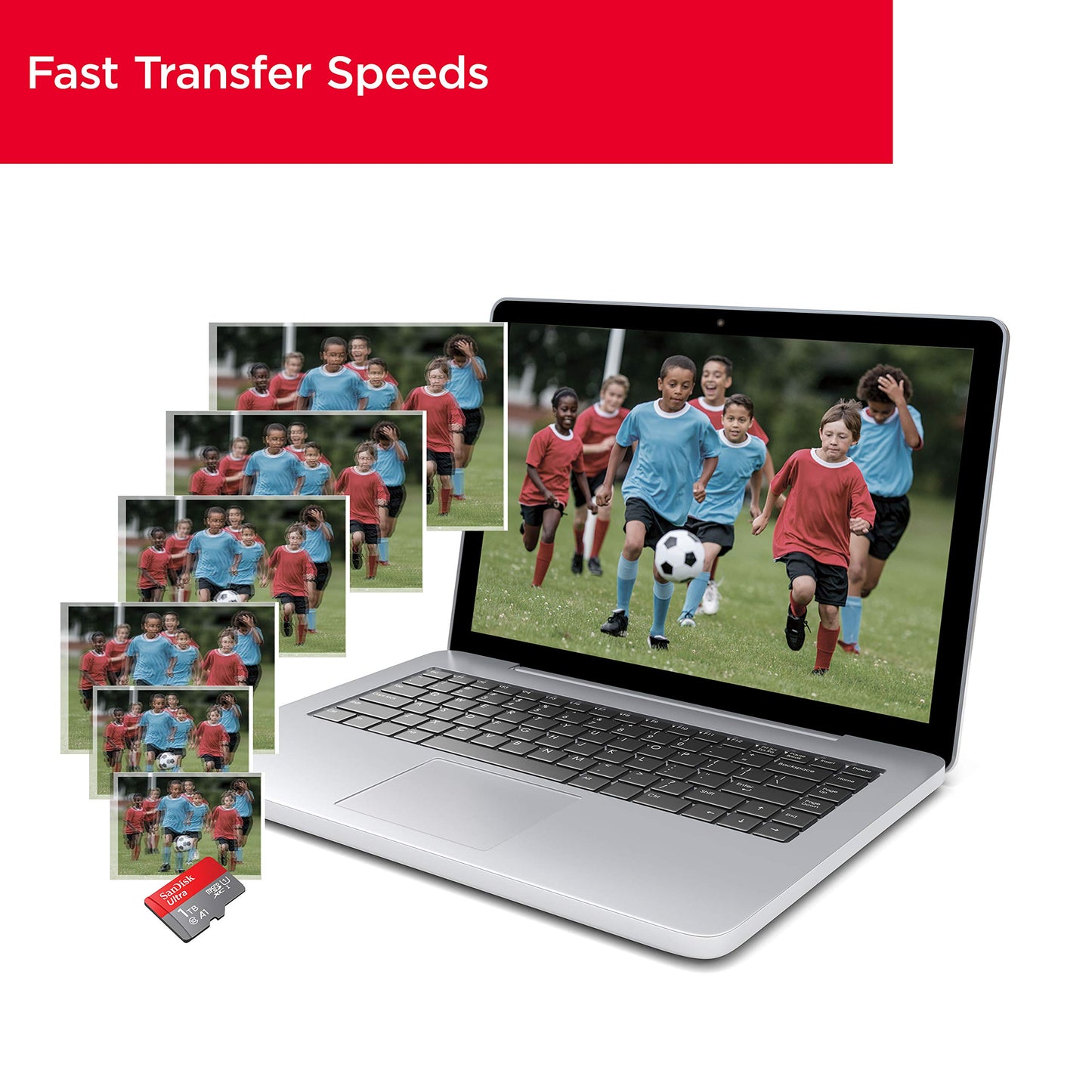 SanDisk Ultra 128GB microSDXC kort + SD-adapter, för Android-smartphones och surfplattor, upp till 140 MB/s, med A1 App Prestanda, UHS-I, Kort 10, U1