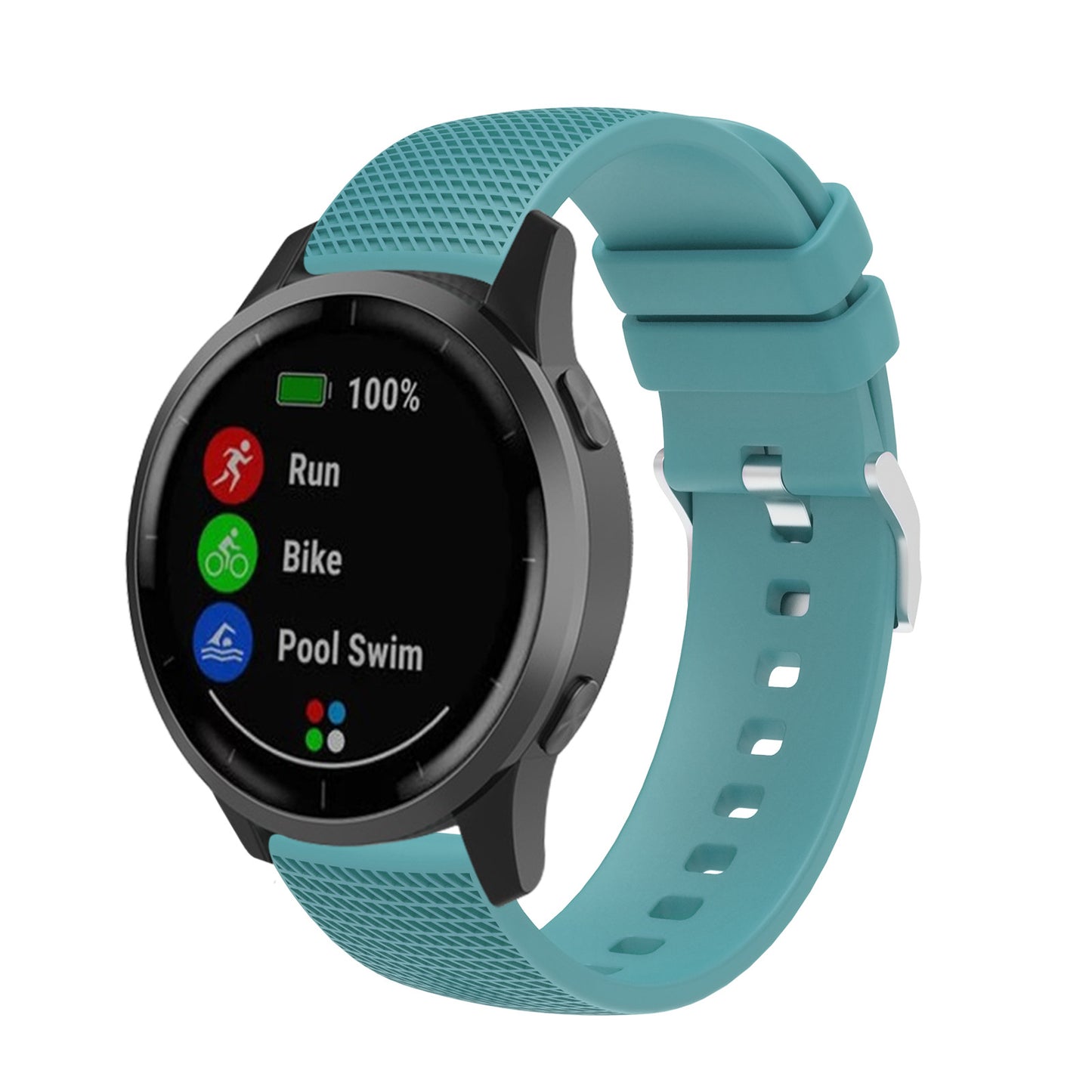 Applicable To Vivoactive4 GTS Gt3 Grid Pattern Silicone Watch Strap