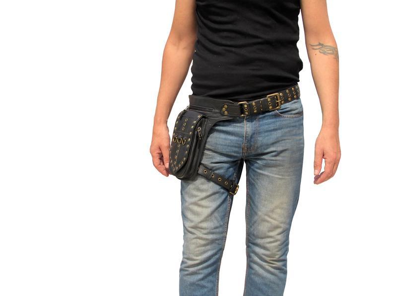 Medieval Punk European And American Retro Belt Satchel