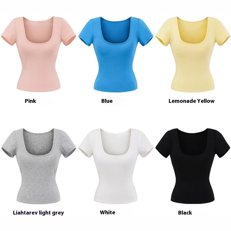 Summer Hot Girl Sexy Short Sleeve T-shirt