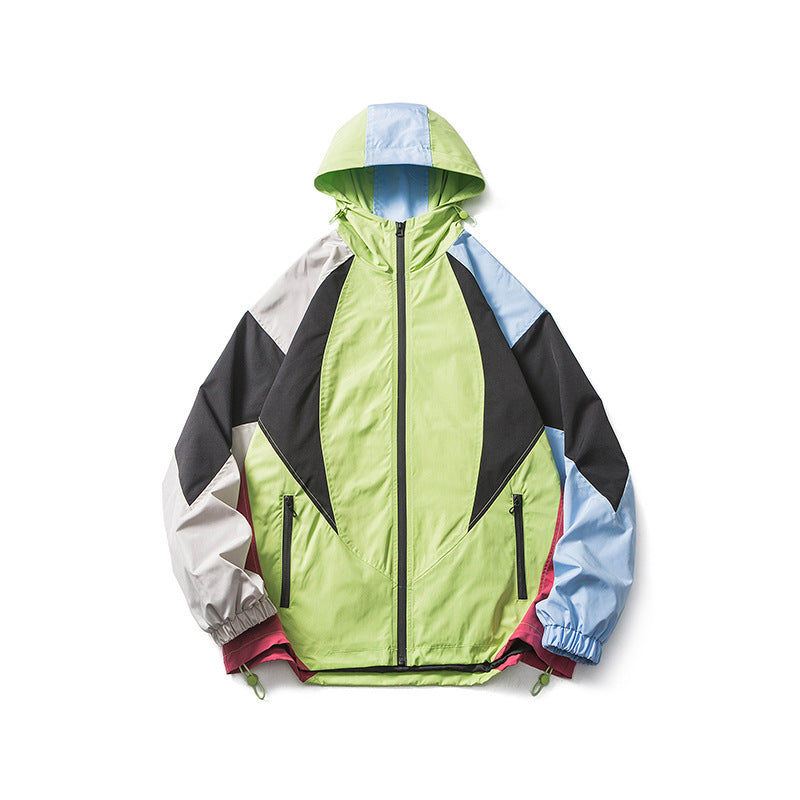 Function Wind Collision Color Patchwork Back-to-back Cap