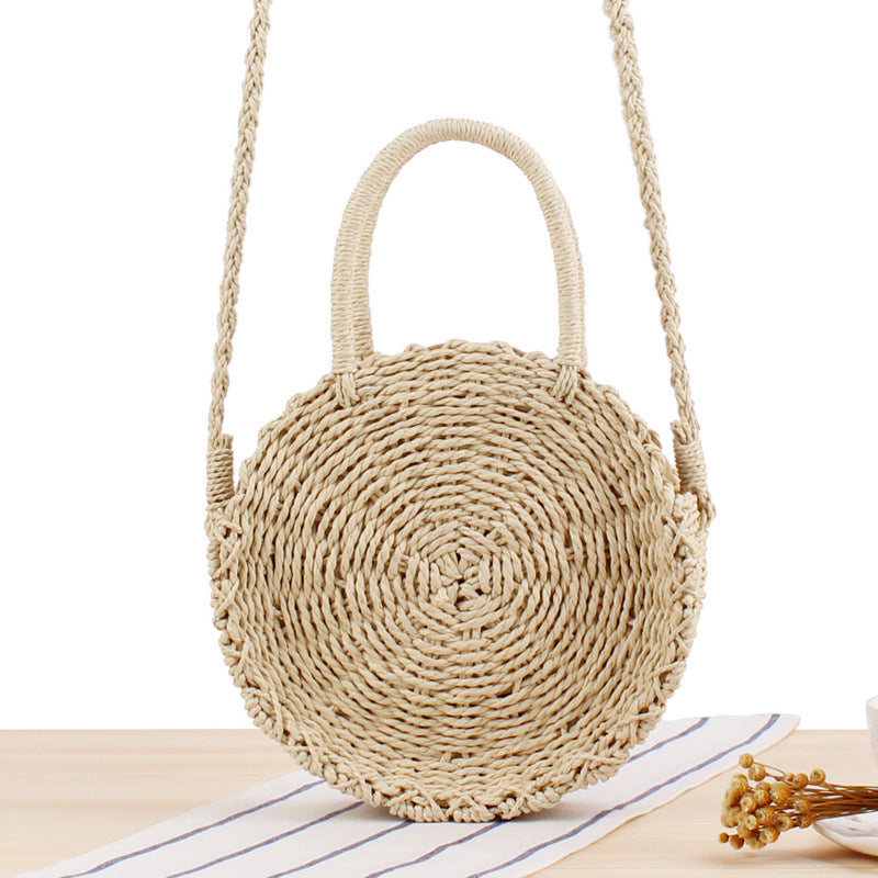 Vacation Beach Hand-woven Bag Round Hand