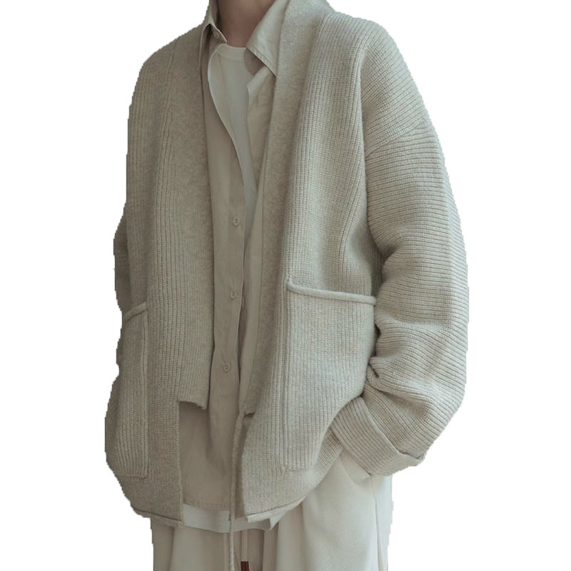 High-grade Niche Lace-up Sweater Coat New Chinese Lace-up Knitted Cardigan