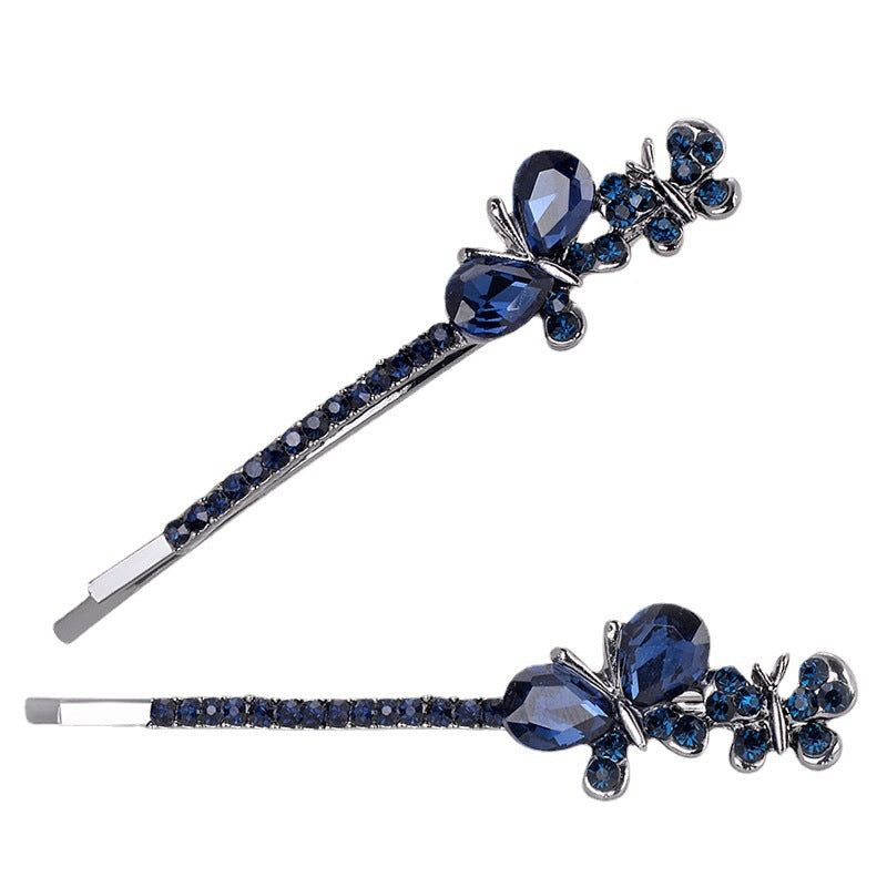 Women's Creative Bow Side Clip Rhinestone Headwear