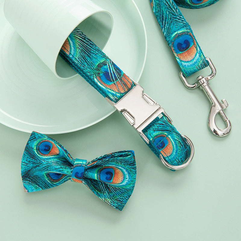 Custom Lettering Dog Collar Print Personality Suit