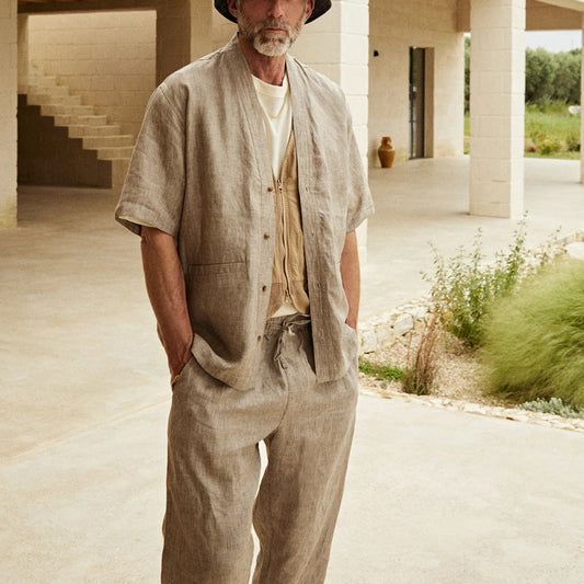 Men's Linen Summer Casual Suit