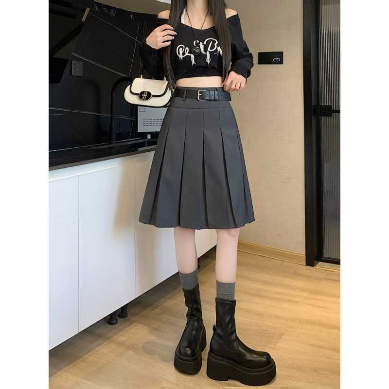 Fashion Personality Retro Pleated Skirt For Women