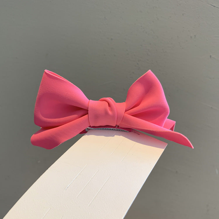 Children's Big Bow Hairpin Stretch Cloth