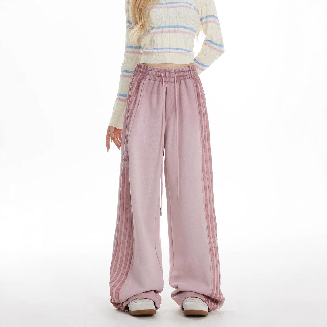 American Retro High Street Stripe Sweatpants