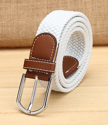 Elastic woven elastic men's belt