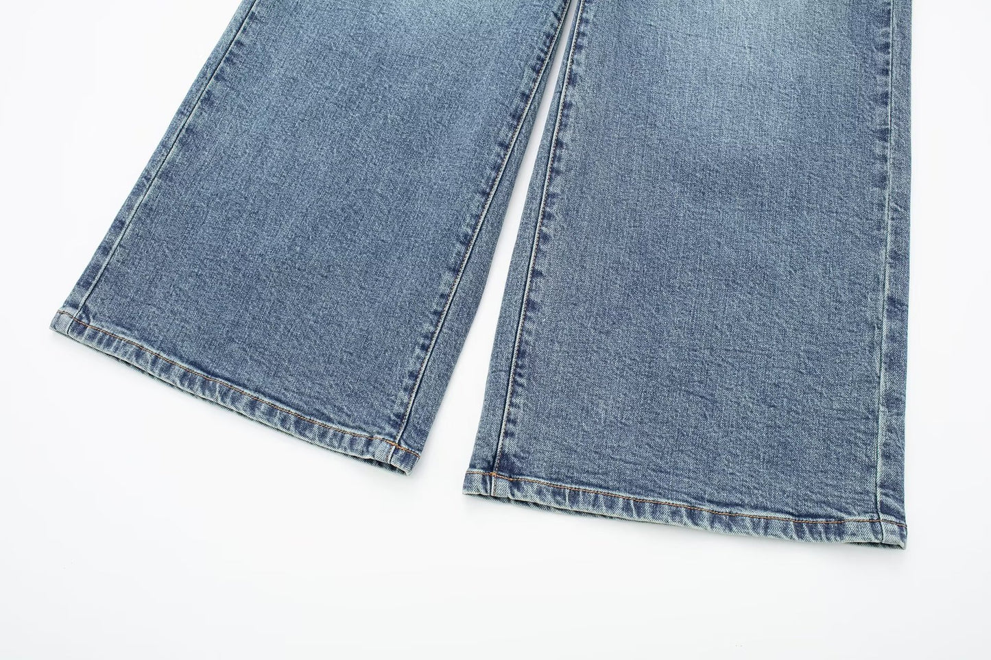 Women's Fashion Tube Top Denim Jumpsuit