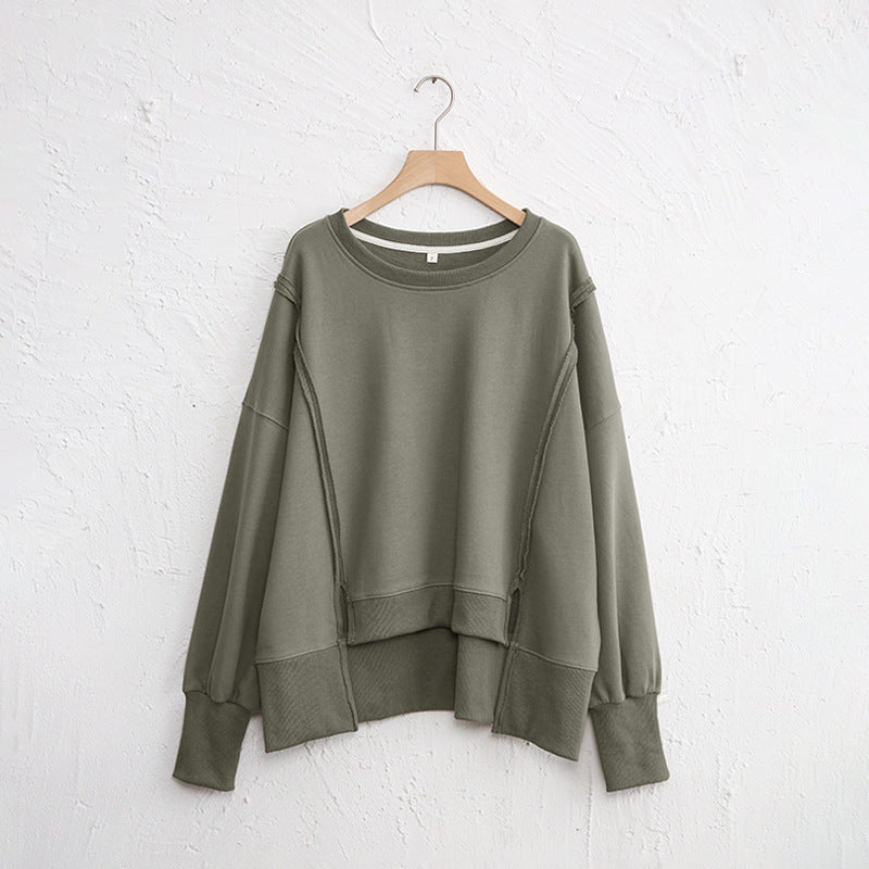 Female Loose And Irregular Niche Sweater Top
