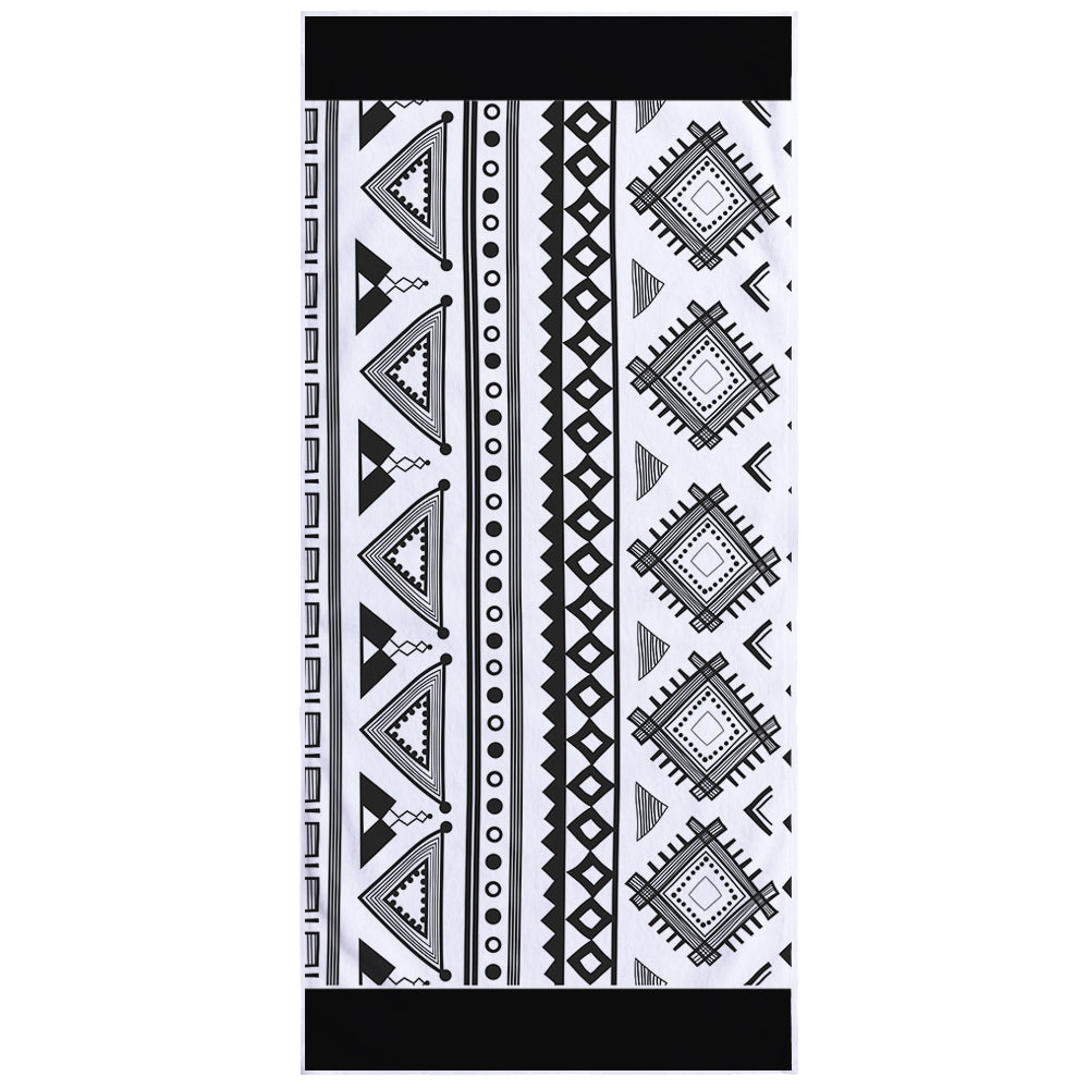 Microfiber Square Print Beach Towel
