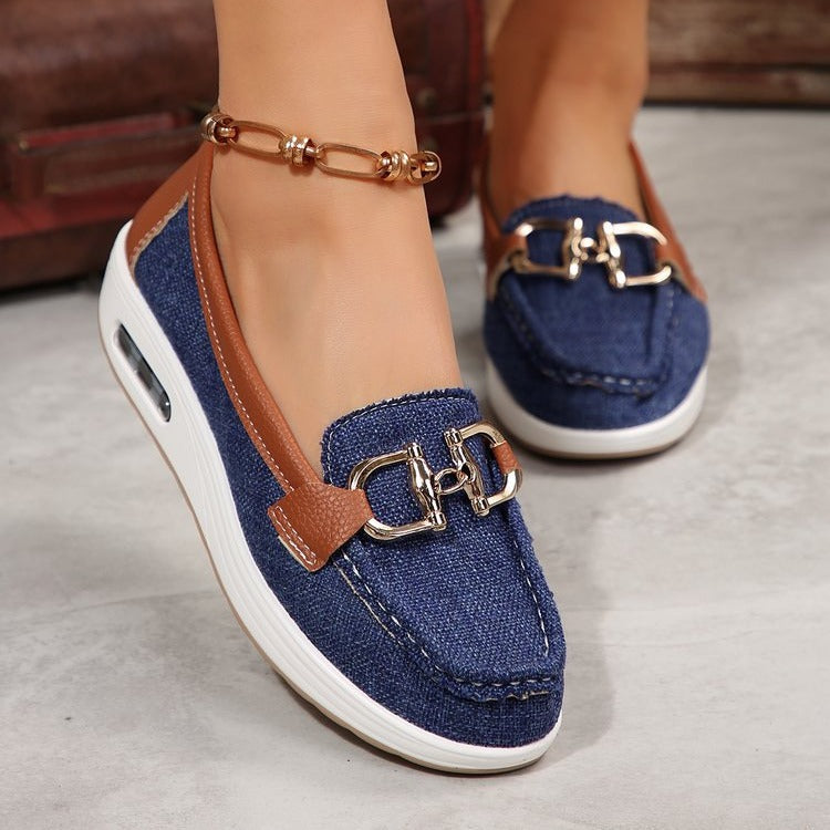 Fly-kit Mesh Metal Casual Pumps Letvægts Dame