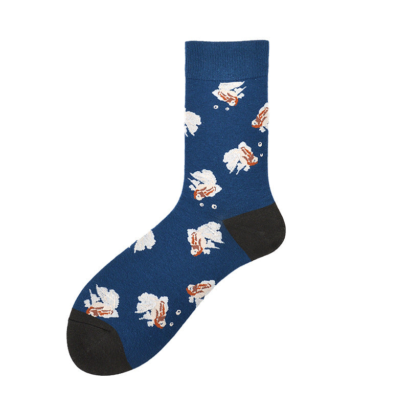 Creative Couple Cotton Mid-high Socks